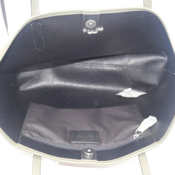 NEW Coach 5696 City Tote In Signature Canvas Leather Khaki/Surplus Bag Purse - Picture 10 of 13